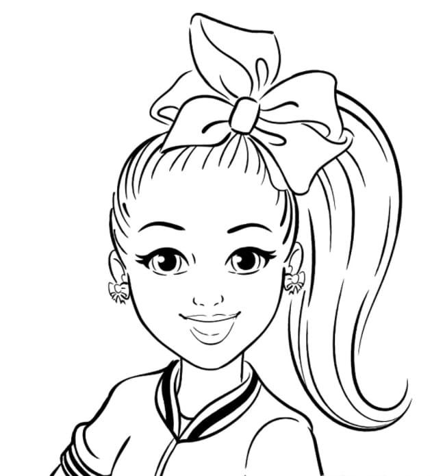 Çocuklar İçin  Ünlüler Jojo-Siwa Boyama Sayfaları 
