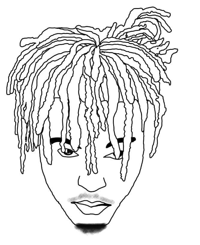 Çocuklar İçin  Ünlüler Juicewrld Boyama Sayfaları 