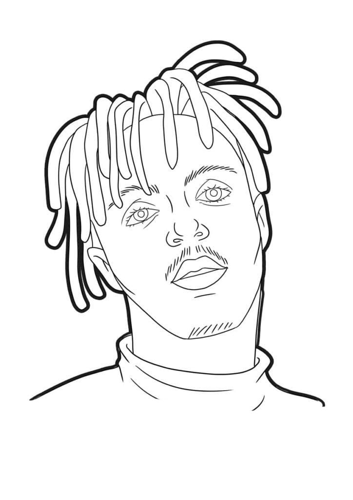 Çocuklar İçin  Ünlüler Juicewrld Boyama Sayfaları 