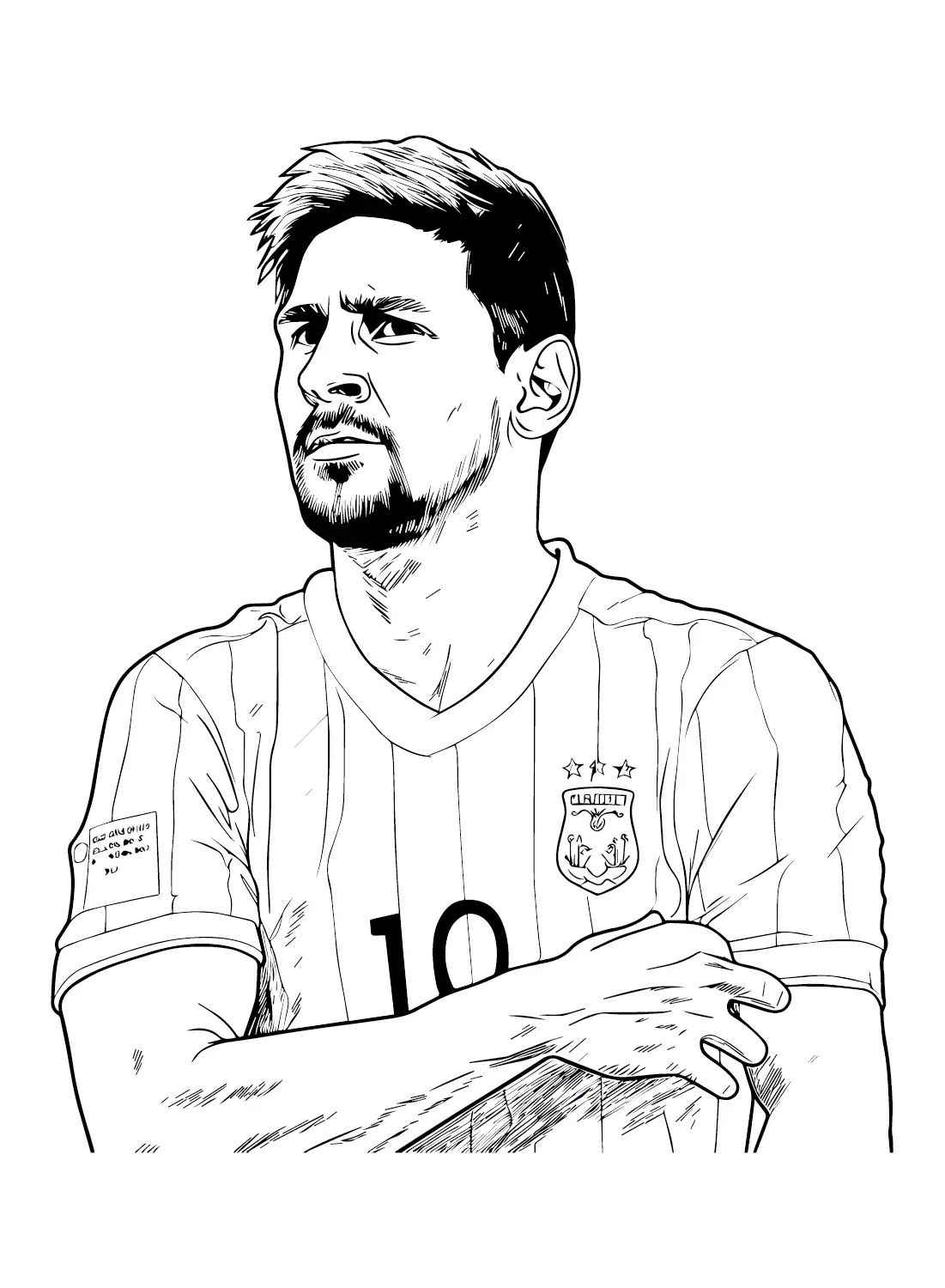 Çocuklar İçin  Ünlüler Lionel-Messi Boyama Sayfaları 
