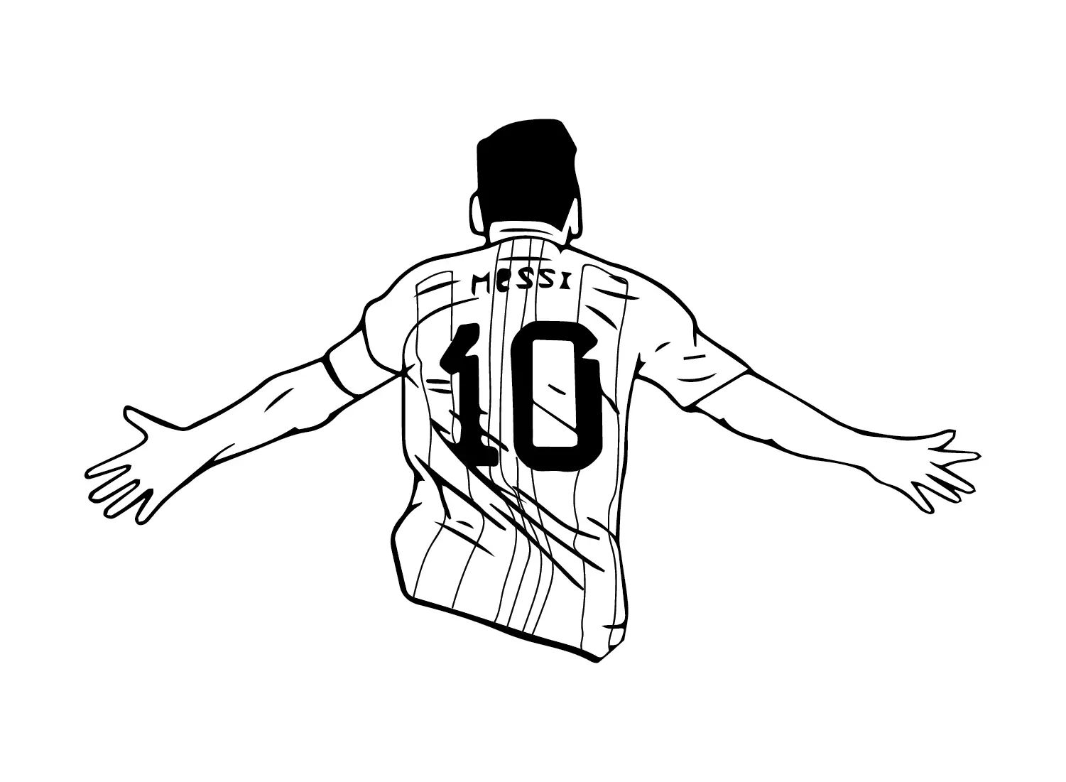 Çocuklar İçin  Ünlüler Lionel-Messi Boyama Sayfaları 
