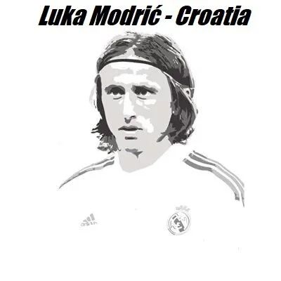 Çocuklar İçin  Ünlüler Luka-Modric Boyama Sayfaları 