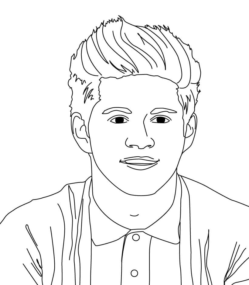 Çocuklar İçin  Ünlüler One-Direction Boyama Sayfaları 