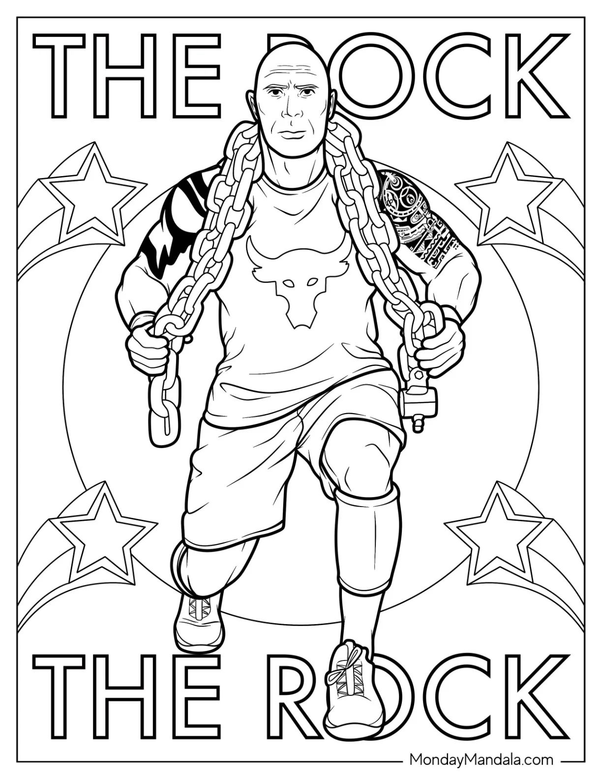 Çocuklar İçin  Ünlüler Rock Boyama Sayfaları 