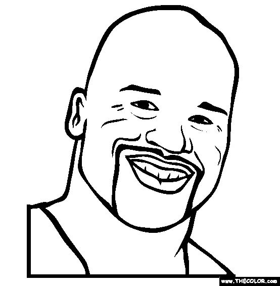 Çocuklar İçin  Ünlüler Shaquille-O-Neal Boyama Sayfaları 