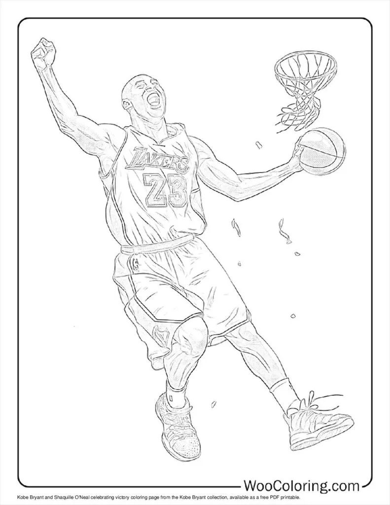 Çocuklar İçin  Ünlüler Shaquille-O-Neal Boyama Sayfaları 