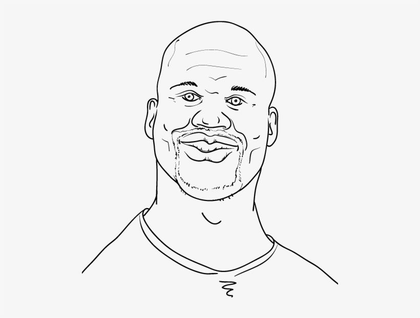 Çocuklar İçin  Ünlüler Shaquille-O-Neal Boyama Sayfaları 