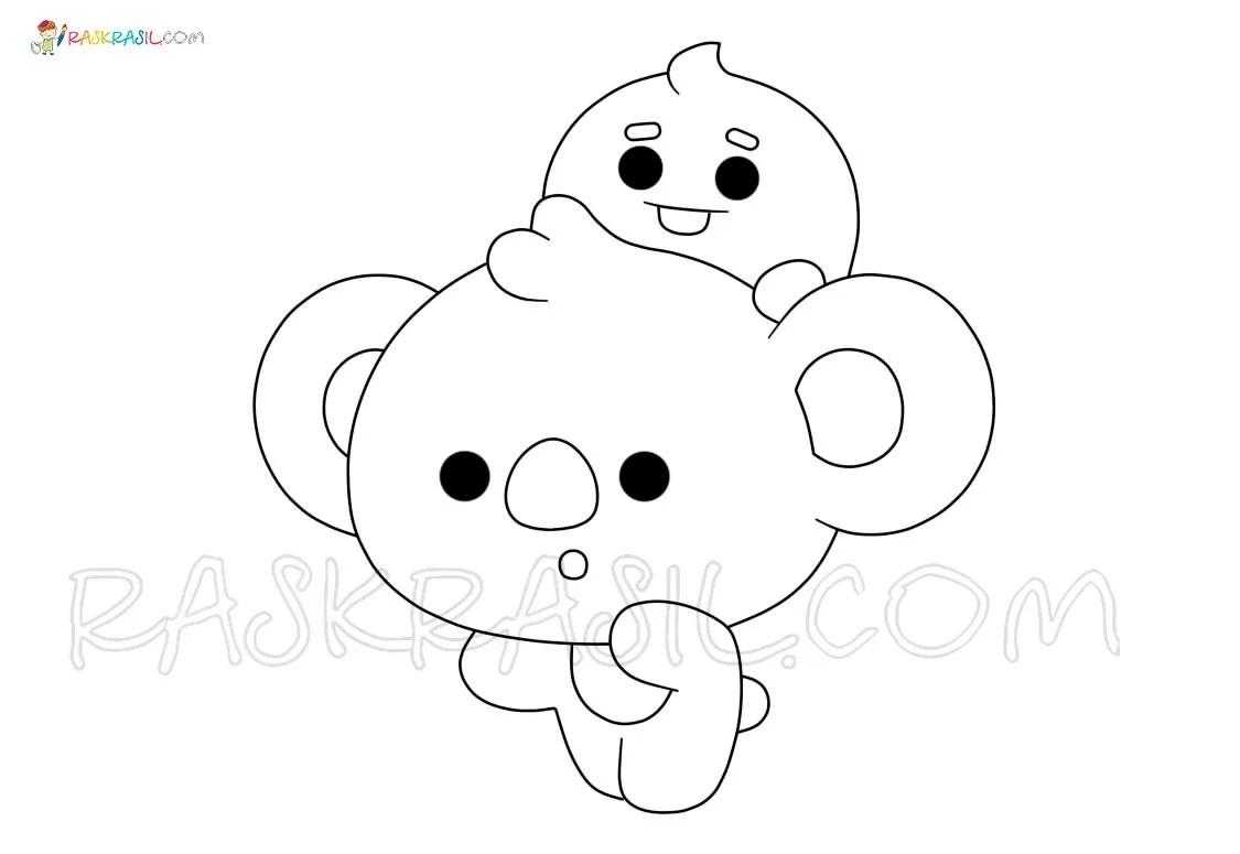 Çocuklar İçin Bt21 Boyama Sayfaları 