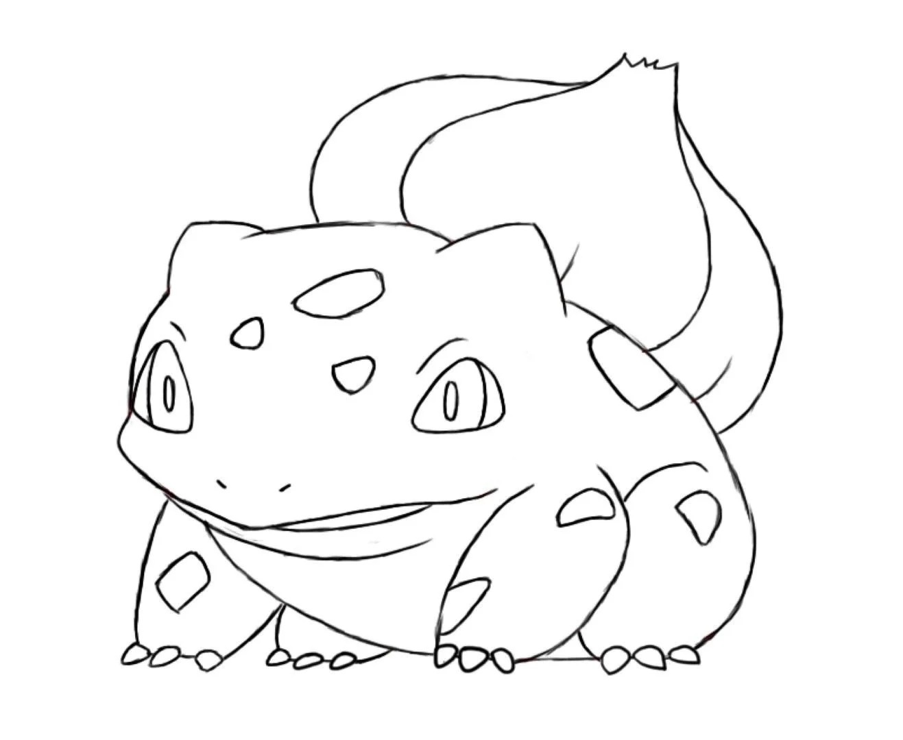 Çocuklar İçin Bulbasaur Boyama Sayfaları 