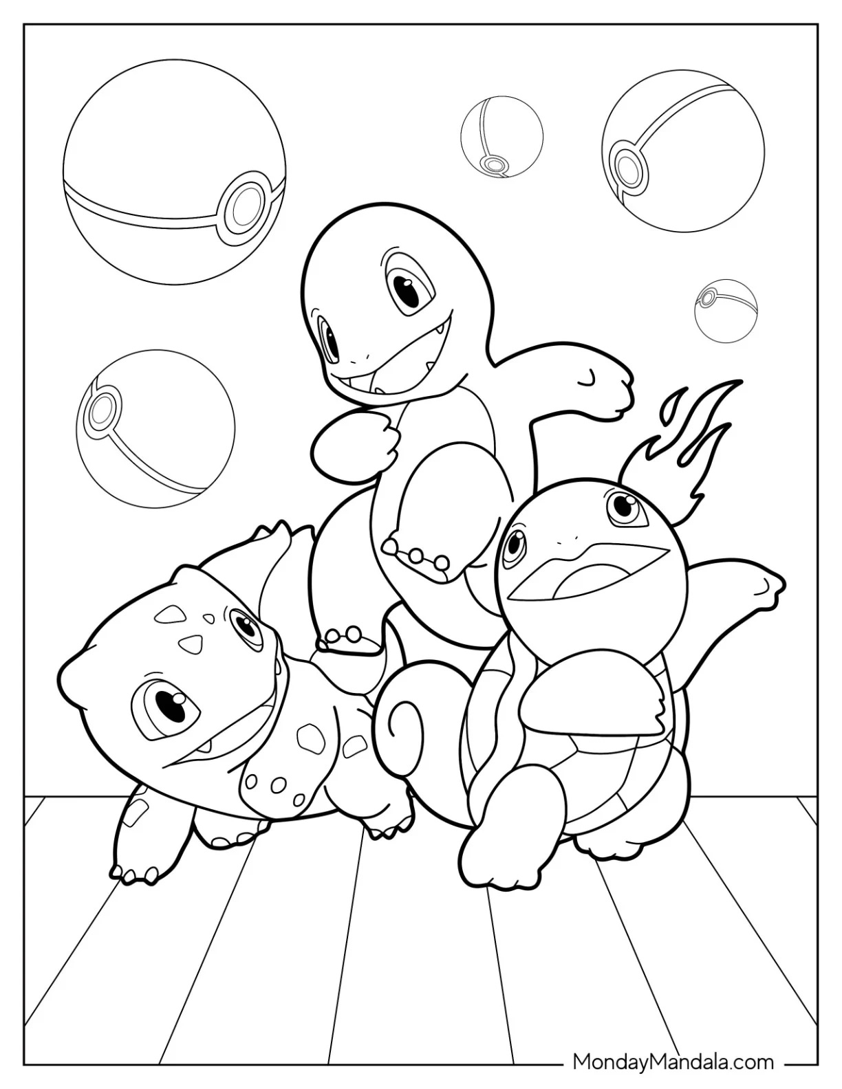 Çocuklar İçin Charmander Boyama Sayfaları 