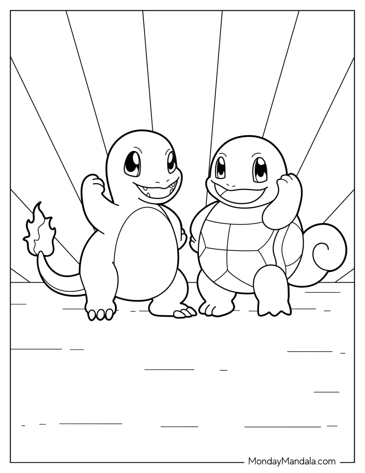 Çocuklar İçin Charmander Boyama Sayfaları 