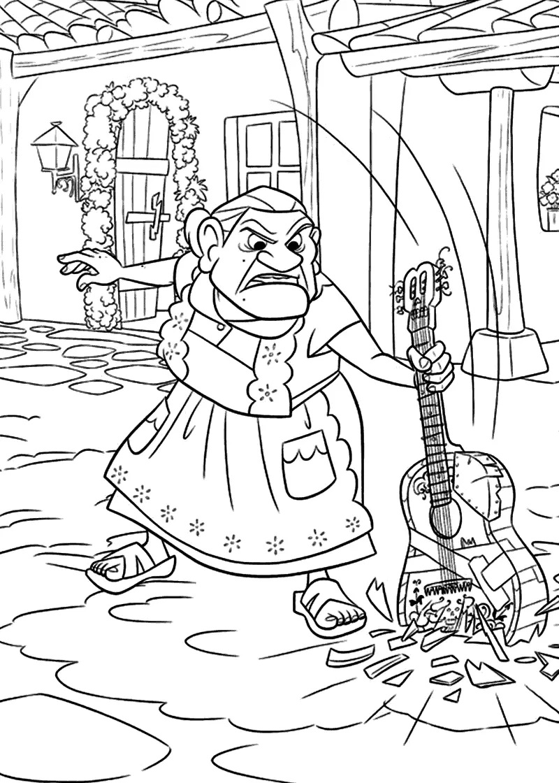Çocuklar İçin Coco Boyama Sayfaları 