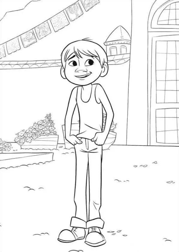 Çocuklar İçin Coco Boyama Sayfaları 