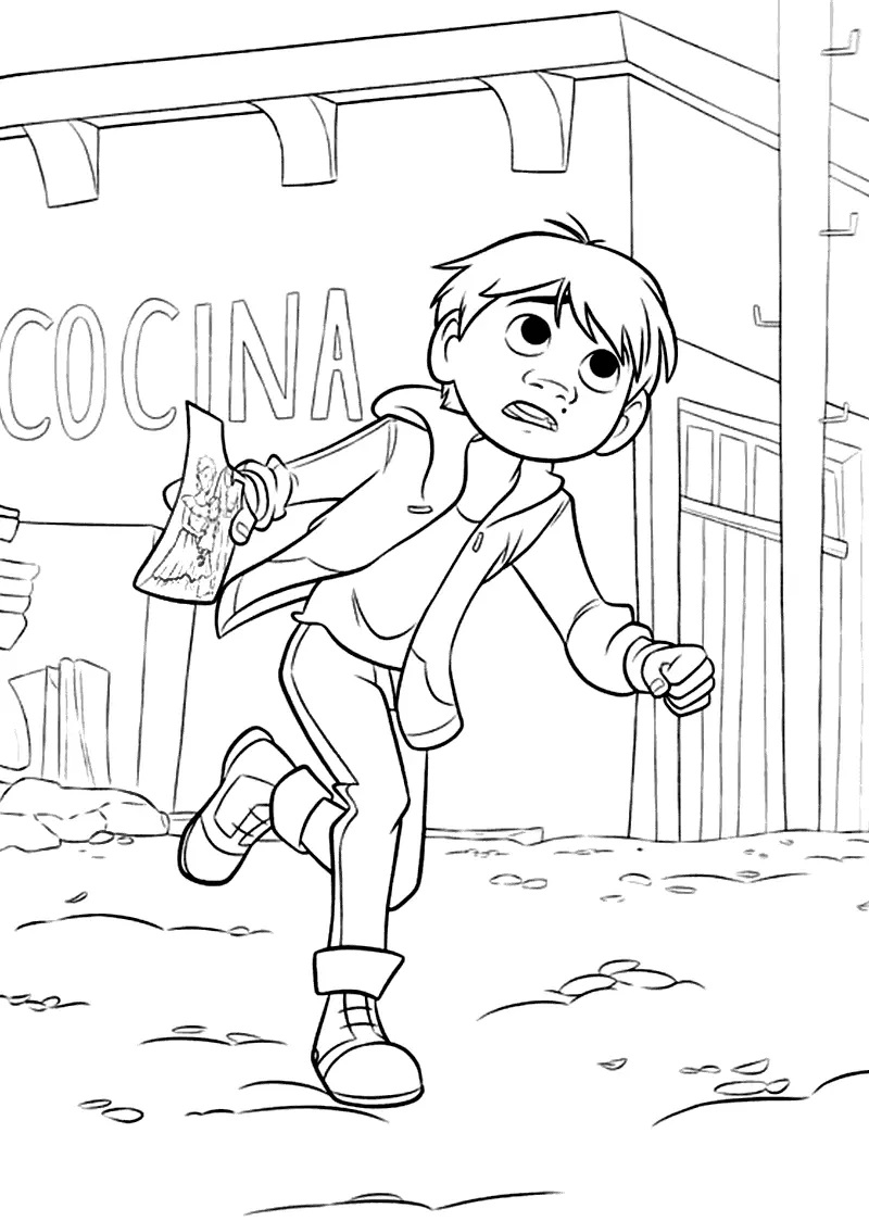 Çocuklar İçin Coco Boyama Sayfaları 