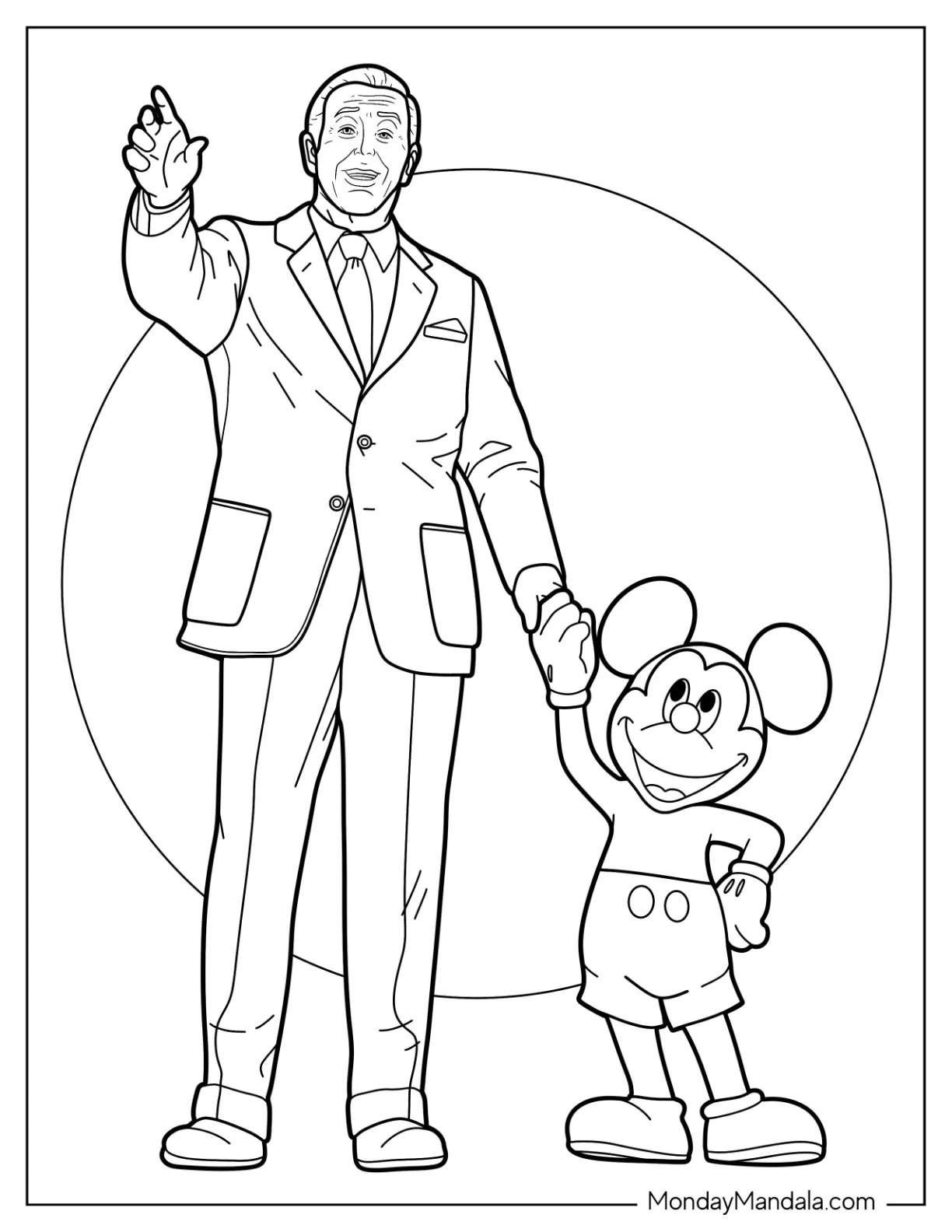 Çocuklar İçin Disneyland Boyama Sayfaları 