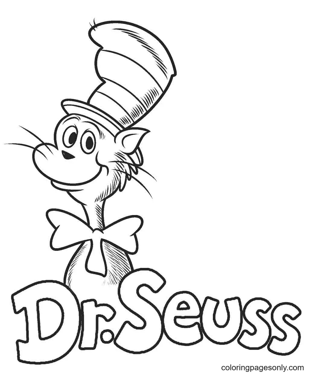 Çocuklar İçin Dr-Seuss Boyama Sayfaları 