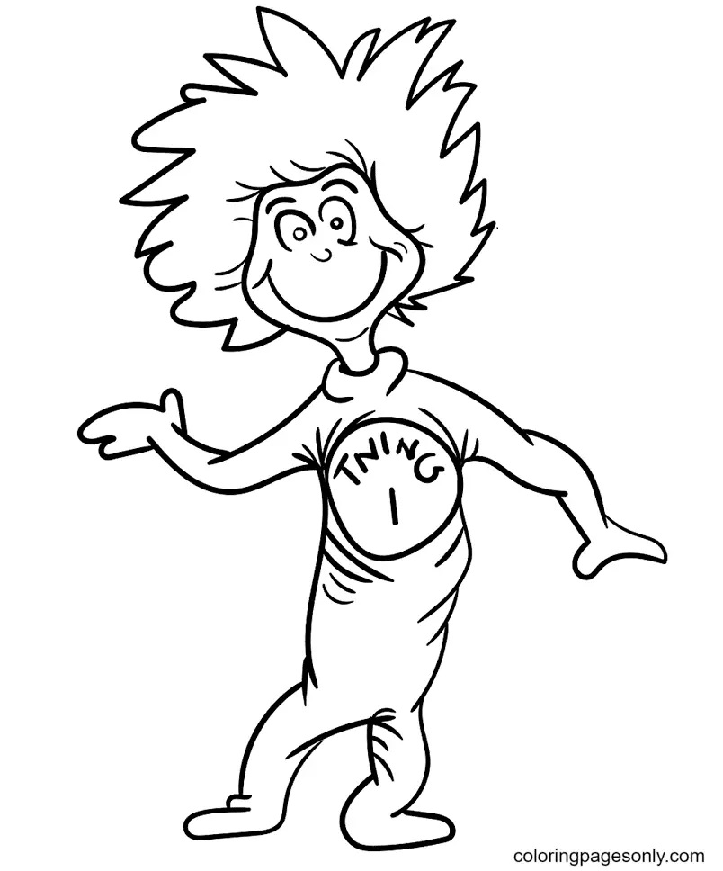 Çocuklar İçin Dr-Seuss Boyama Sayfaları 