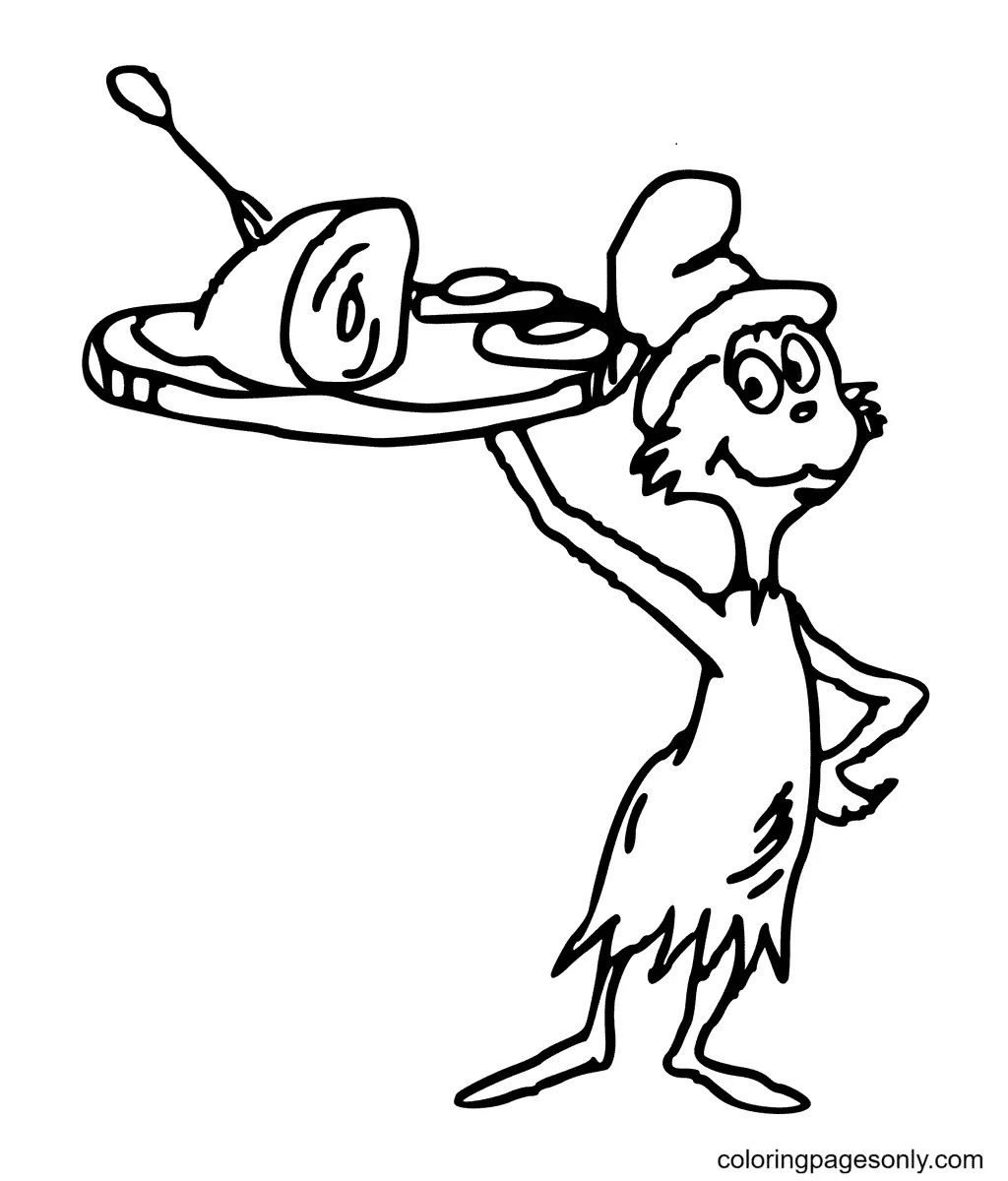 Çocuklar İçin Dr-Seuss Boyama Sayfaları 