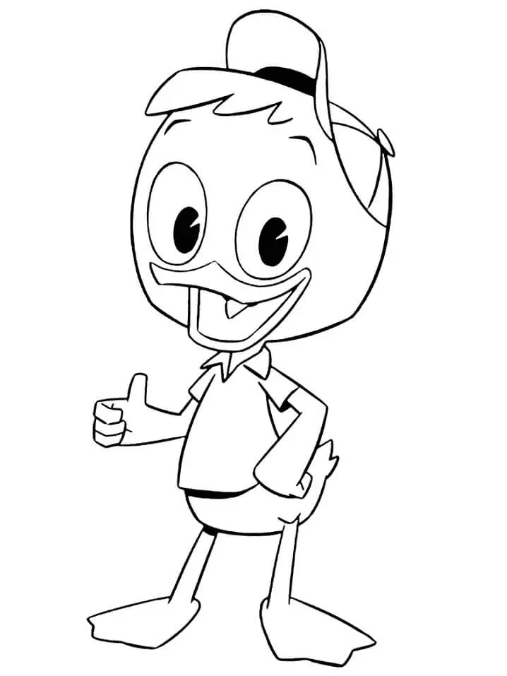 Çocuklar İçin Ducktales Boyama Sayfaları 