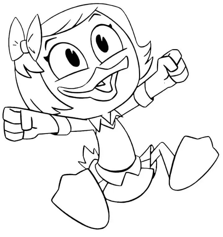 Çocuklar İçin Ducktales Boyama Sayfaları 