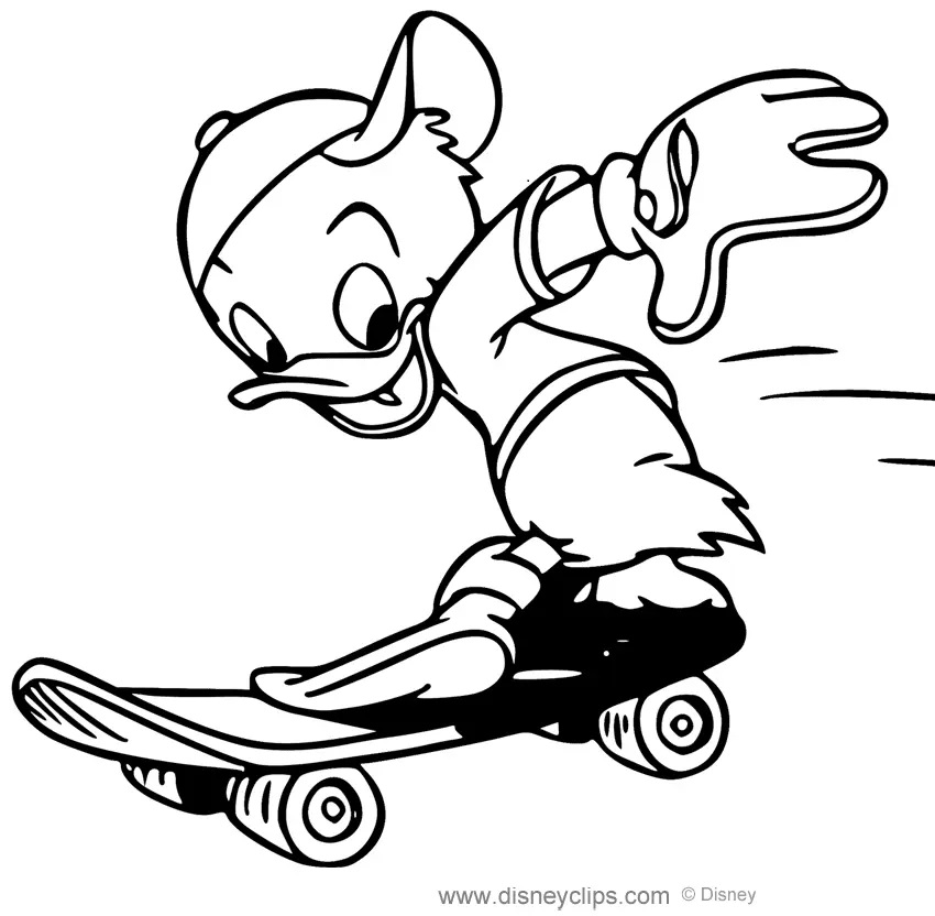 Çocuklar İçin Ducktales Boyama Sayfaları 