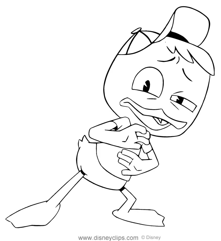 Çocuklar İçin Ducktales Boyama Sayfaları 