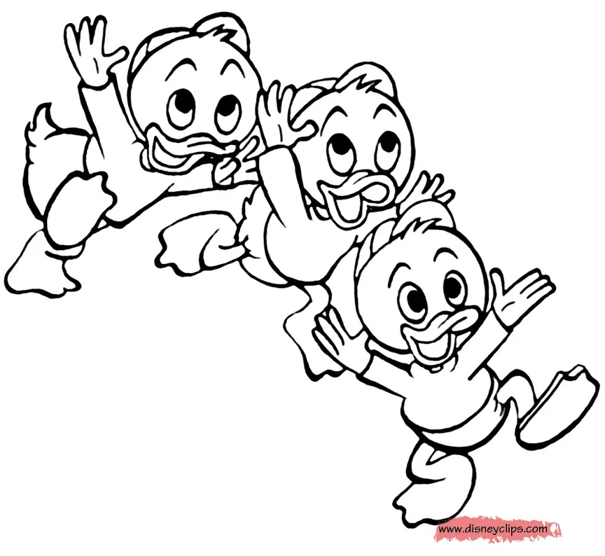 Çocuklar İçin Ducktales Boyama Sayfaları 
