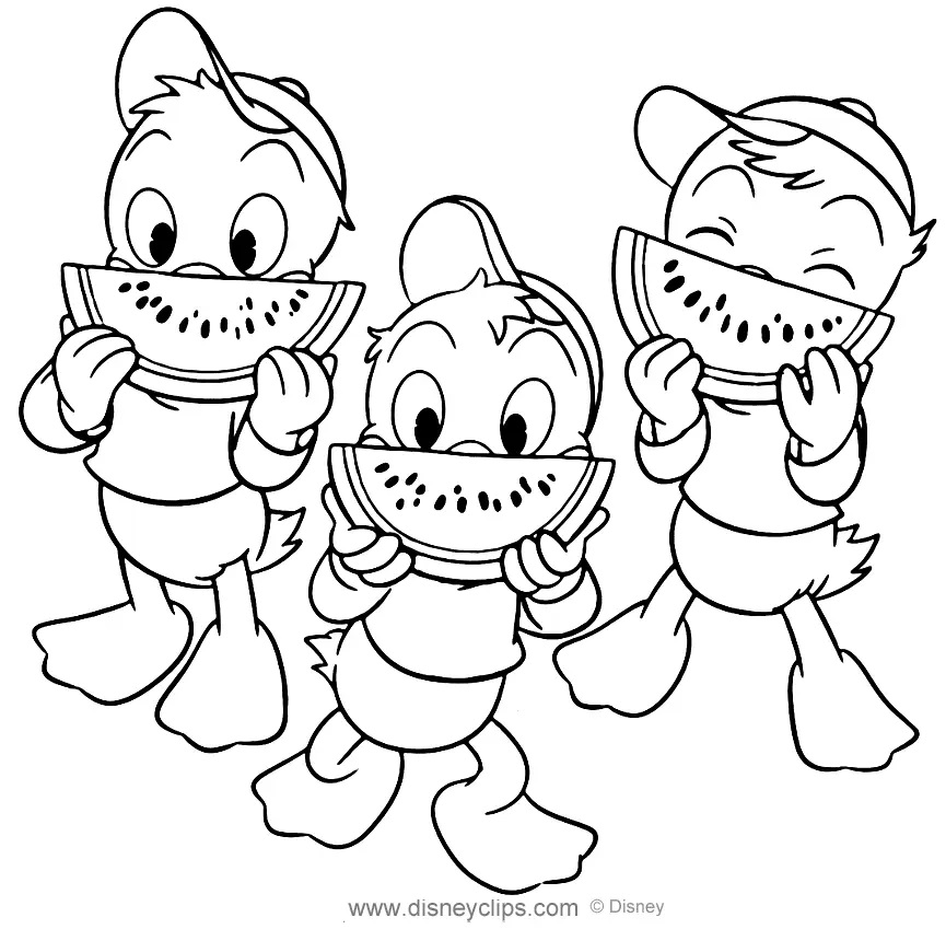 Çocuklar İçin Ducktales Boyama Sayfaları 