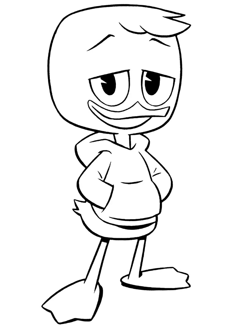 Çocuklar İçin Ducktales Boyama Sayfaları 