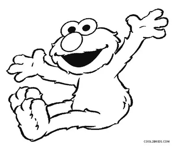 Çocuklar İçin Elmo Boyama Sayfaları 