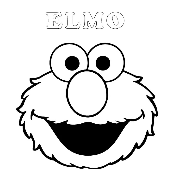 Çocuklar İçin Elmo Boyama Sayfaları 