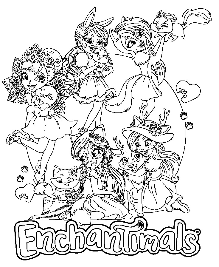 Çocuklar İçin Enchanted Boyama Sayfaları 