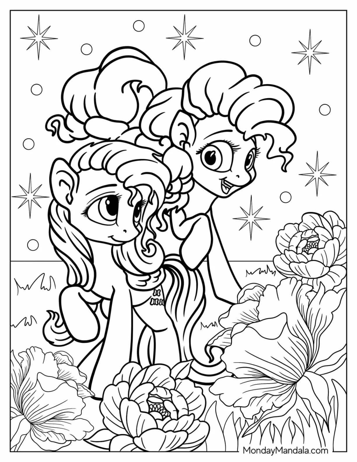 Çocuklar İçin Fluttershy Boyama Sayfaları 