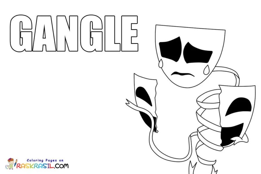 Çocuklar İçin Gangle Boyama Sayfaları 