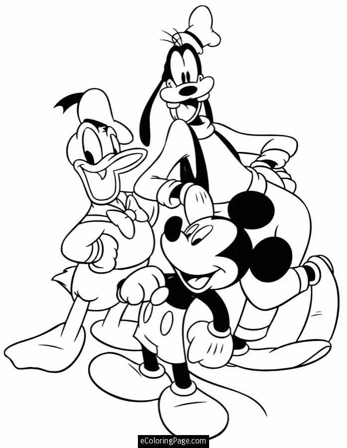 Çocuklar İçin Goofy Boyama Sayfaları 