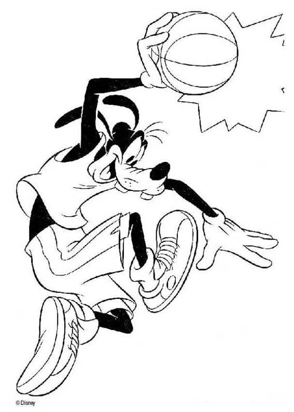 Çocuklar İçin Goofy Boyama Sayfaları 