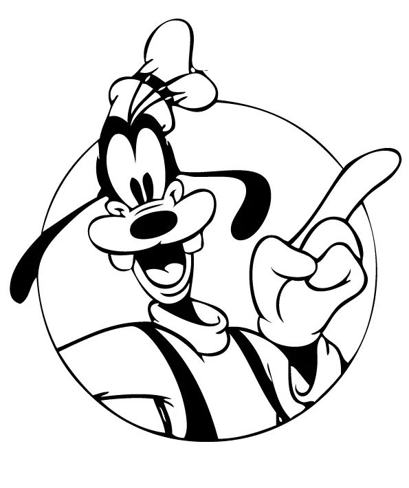 Çocuklar İçin Goofy Boyama Sayfaları 