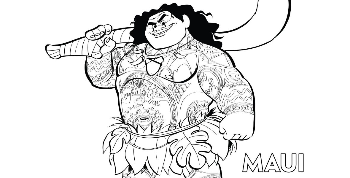 Çocuklar İçin Moana-2 Boyama Sayfaları 