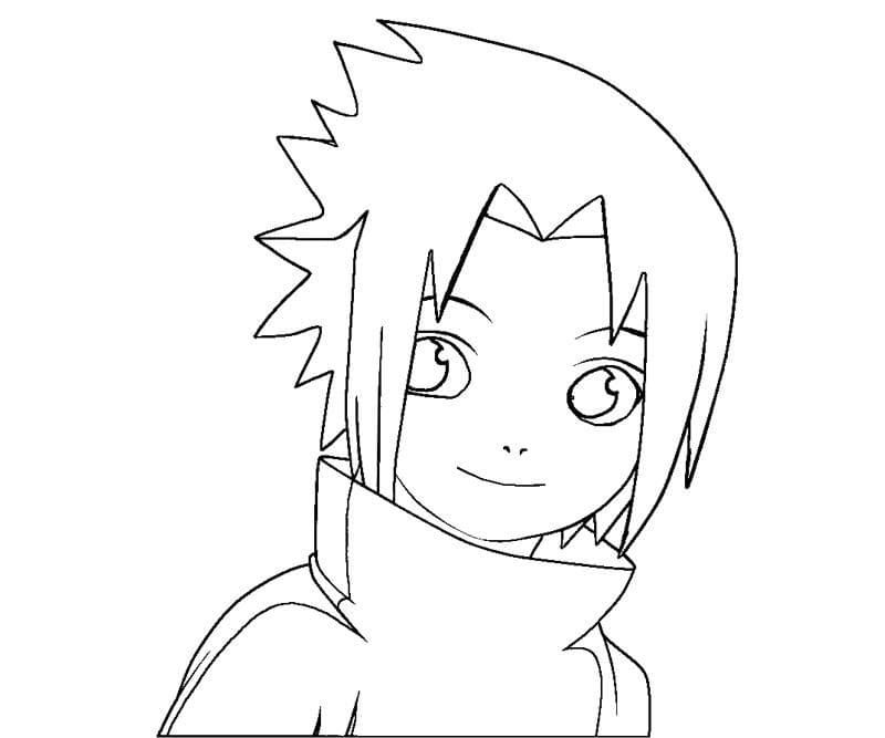 Çocuklar İçin Sasuke Boyama Sayfaları 