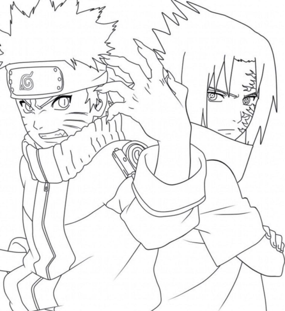 Çocuklar İçin Sasuke Boyama Sayfaları 