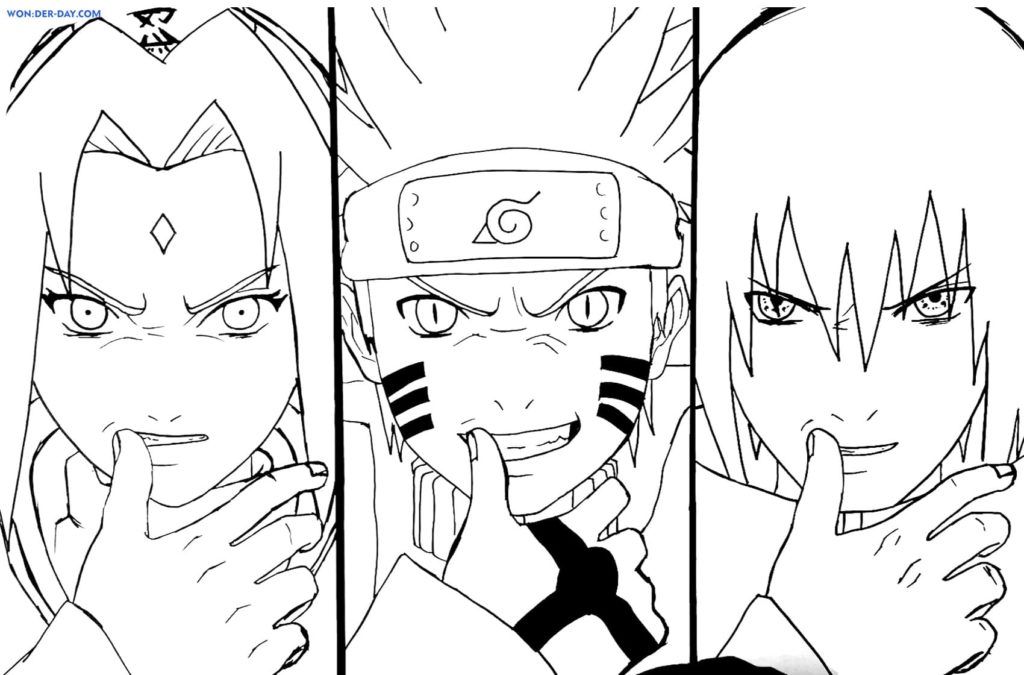 Çocuklar İçin Sasuke Boyama Sayfaları 