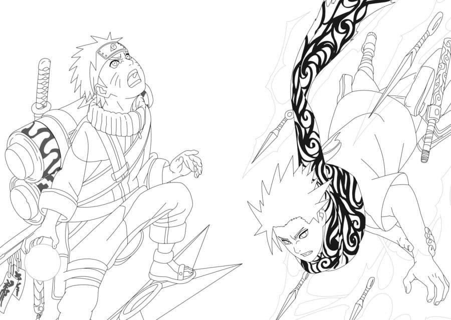Çocuklar İçin Sasuke Boyama Sayfaları 