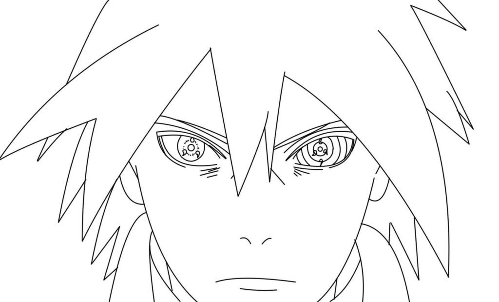 Çocuklar İçin Sasuke Boyama Sayfaları 