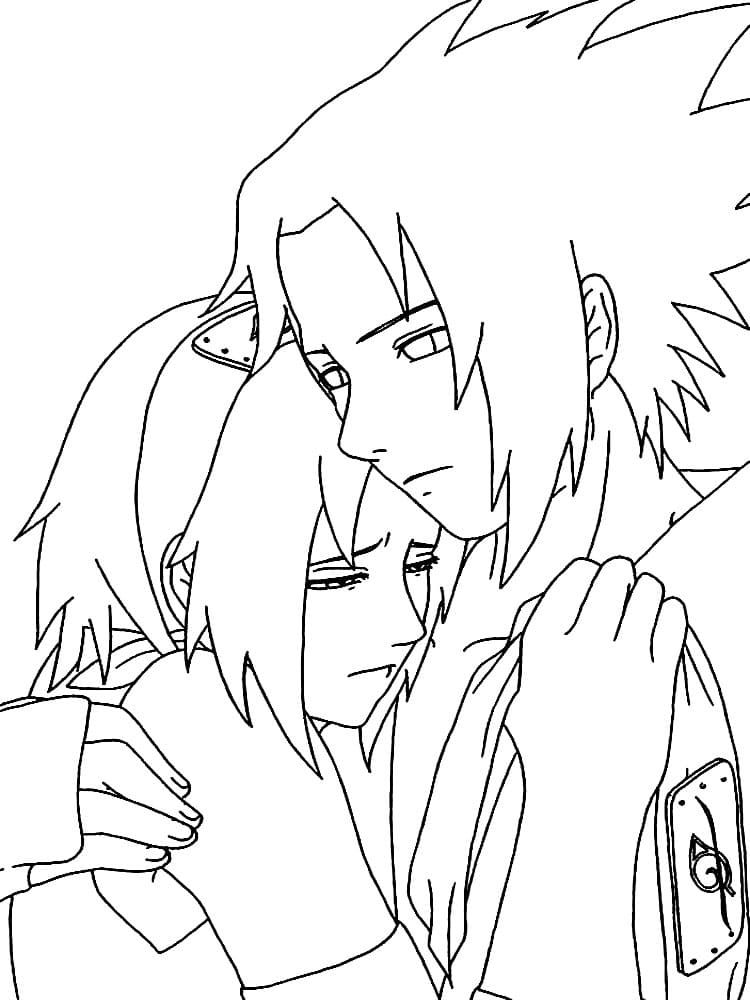 Çocuklar İçin Sasuke Boyama Sayfaları 
