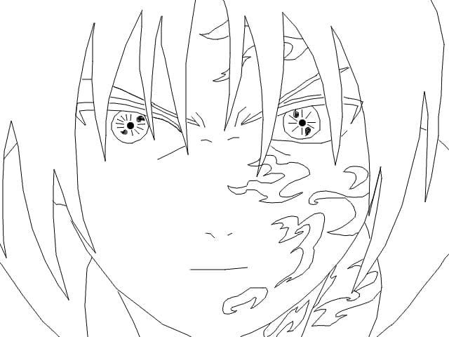 Çocuklar İçin Sasuke Boyama Sayfaları 