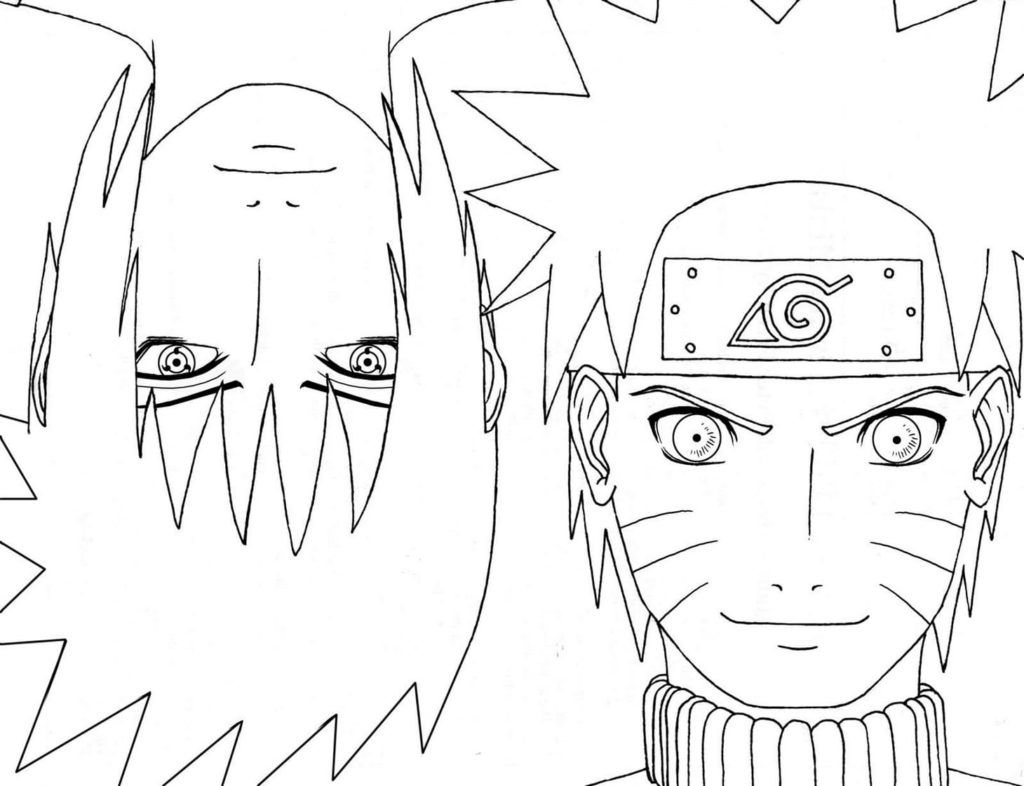 Çocuklar İçin Sasuke Boyama Sayfaları 