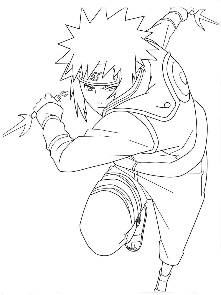 Çocuklar İçin Sasuke Boyama Sayfaları 