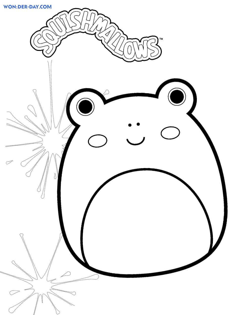 Çocuklar İçin Squishmallows Boyama Sayfaları 