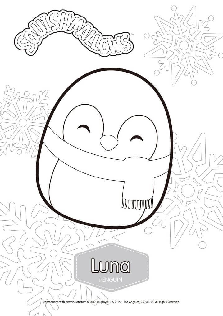 Çocuklar İçin Squishmallows Boyama Sayfaları 