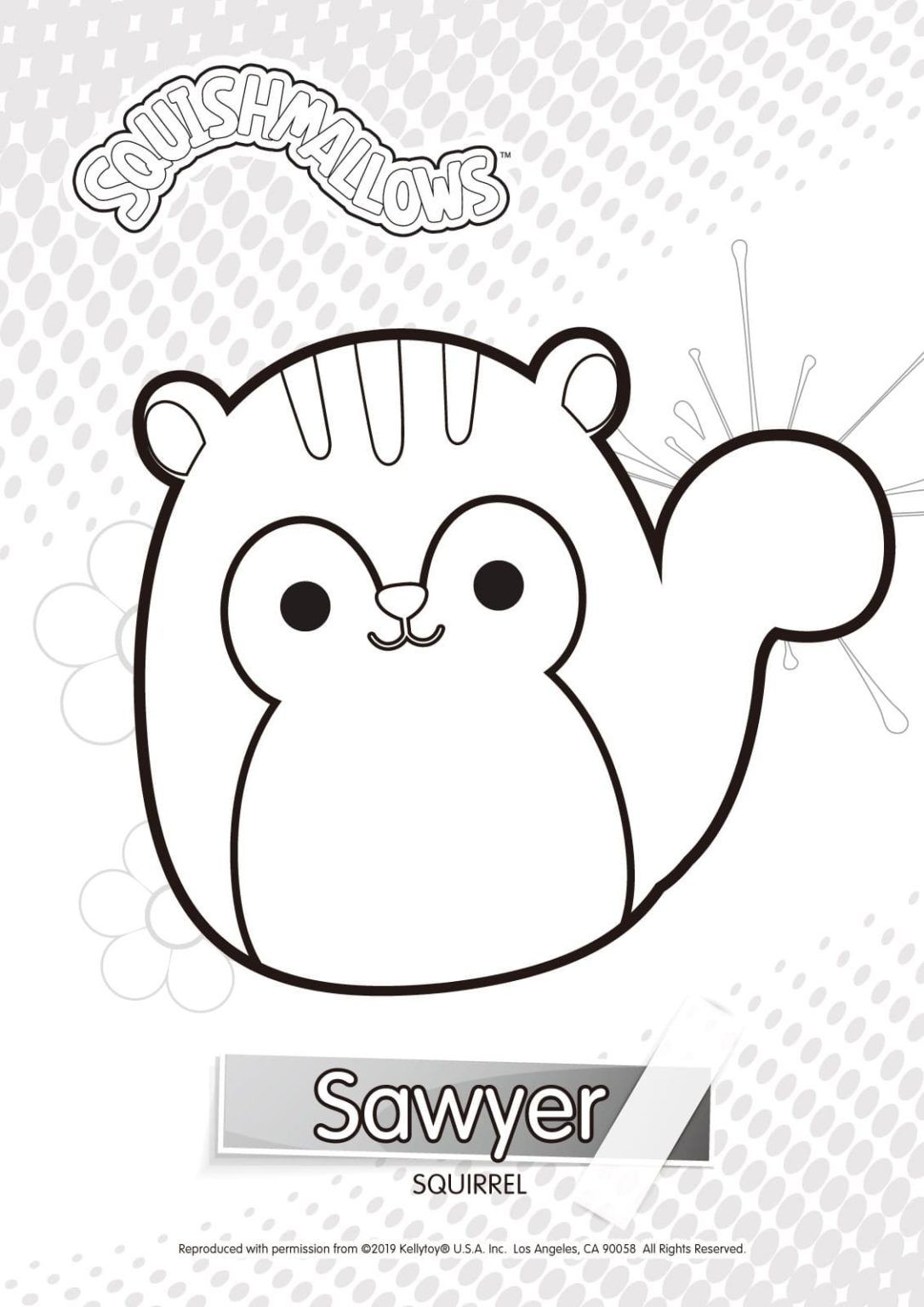 Çocuklar İçin Squishmallows Boyama Sayfaları 